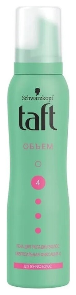 Пена для волос Объем сверхсильная фиксация  Taft