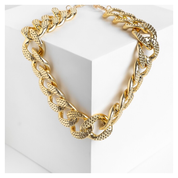 Колье "Цепь гранж" с вкраплением, цвет золото, 50см отзывы