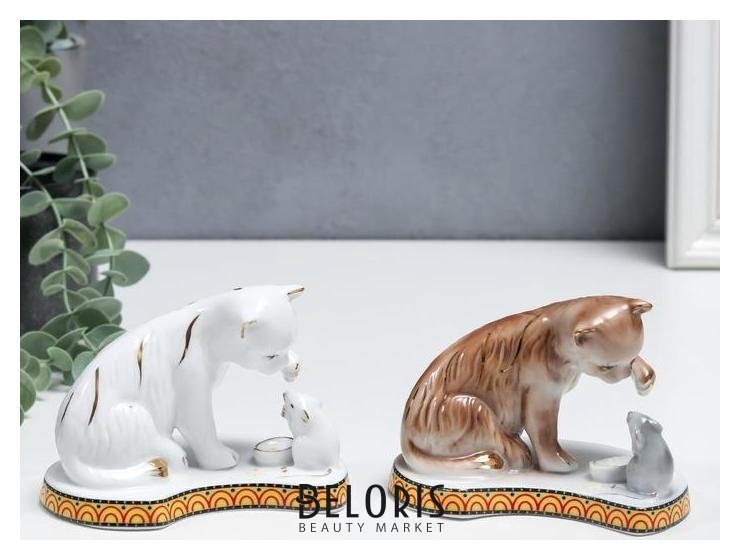 Сувенир керамика Кошки-мышки 9х12х8 см NNB