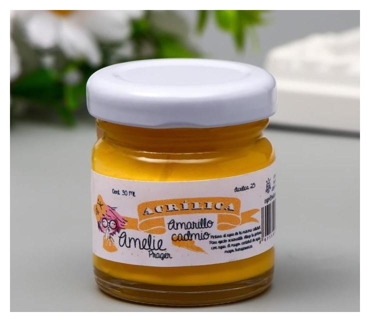 

Акриловая краска Amelie жёлтый кадмий, 30 мл