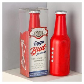 Портативная колонка "Бутылка", красная, модель Es-01, 22,1 х 7 см Like me