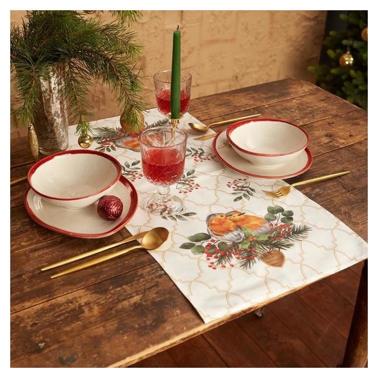 

Дорожка на стол этель Winter Robin 30х70 +/- 5 см, 100% хл, саржа 190 гр/м2
