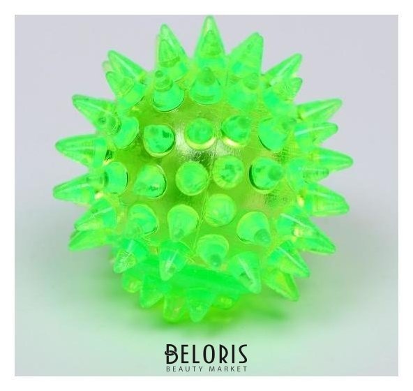 Мяч светящийся для животных малый, Tpr, 4,5 см, зелёный Пижон