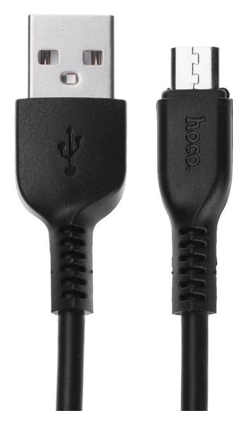 Кабель Hoco X20, USB - Microusb, 2,4а, 1 м, черный