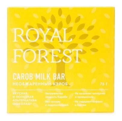 

Шоколад из необжаренного кэроба Carob Milk Bar