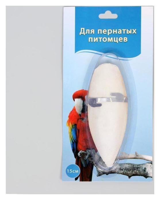 

Панцирь каракатицы с креплением для птиц, 15 см