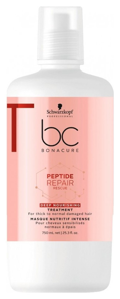 Маска для волос интенсивная питательная Professional Bonacure Peptide Repair Rescue Schwarzkopf Professional BC Peptide Repair Rescue