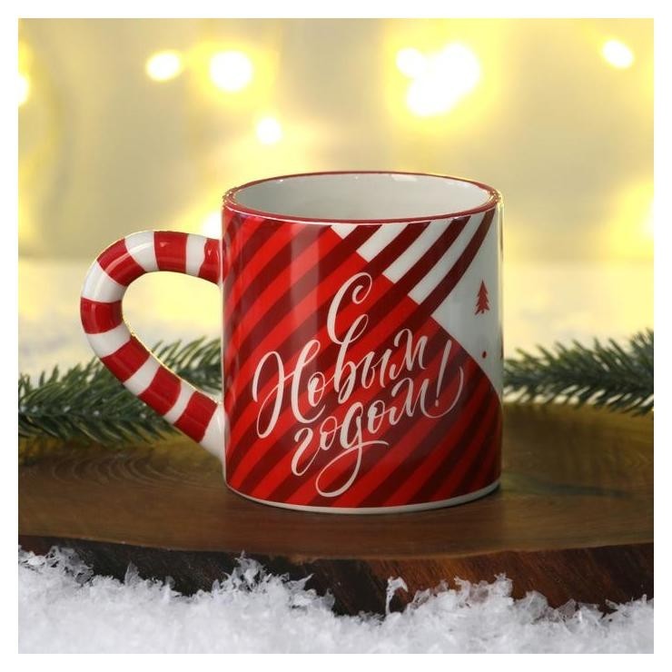 

Кружка "С новым годом!" красная, 450 мл