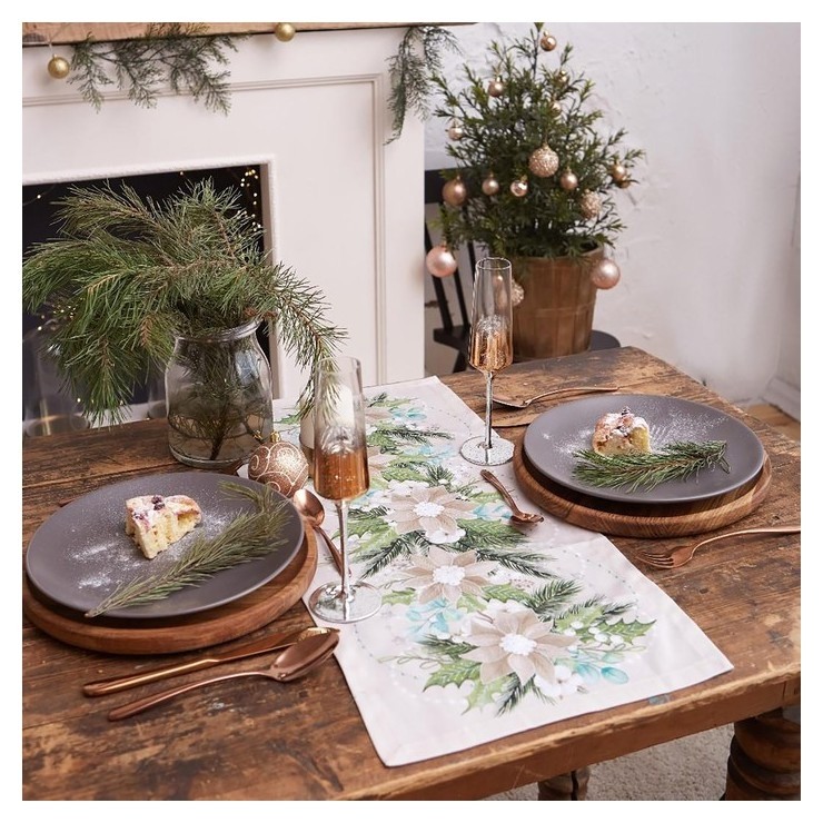 

Дорожка на стол "Этель" Beautiful сhristmas 30х70 см, 100% хл, саржа 190 гр/м2
