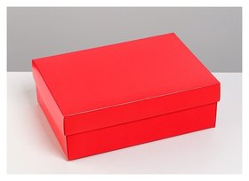 Коробка складная «Красная», 21 х 15 х 7 см Дарите счастье
