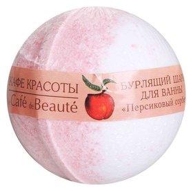 Бурлящий шар для ванны Персиковый сорбет Кафе красоты