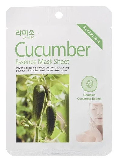 Тканевая маска для лица с экстрактом огурца Essence Mask Sheet отзывы