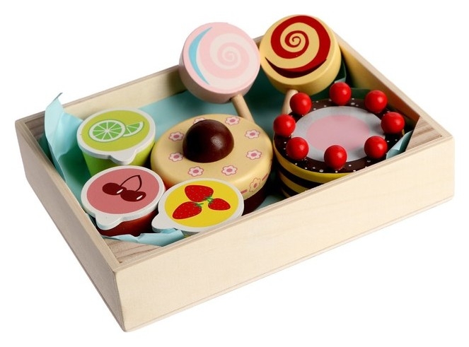 Игровой ящик с продуктами «Сладости» 17×12,5×3,5 см