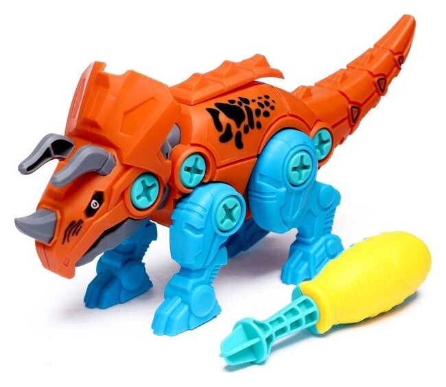 Конструктор винтовой «Трицератопс», с отверткой, 26 деталей отзывы