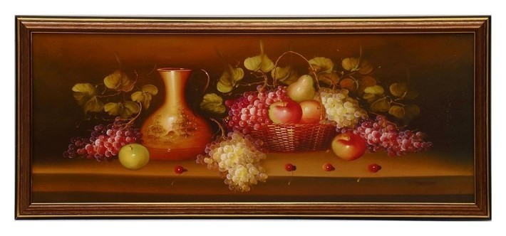 

Картина "Натюрморт с кувшином вина" 50х20 см (53х23 см)