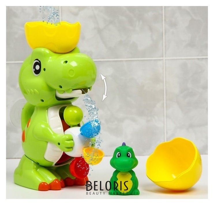 Набор игрушек для ванны «Мельница. динозаврик», на присоске NNB