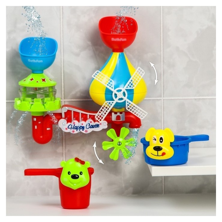 

Набор игрушек для игры в ванне «Водяная мельница»