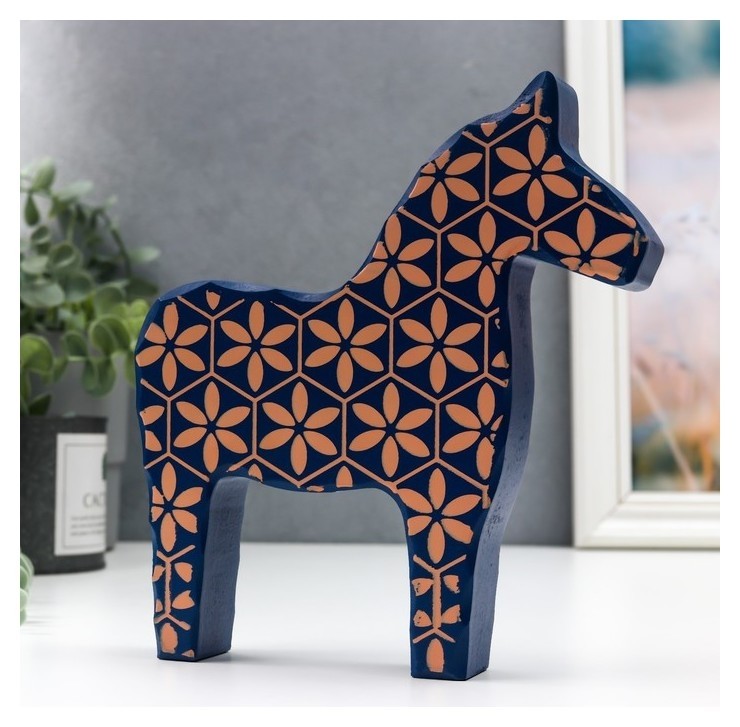 

Сувенир МДФ "Цветы на синем" 18х16,5 см