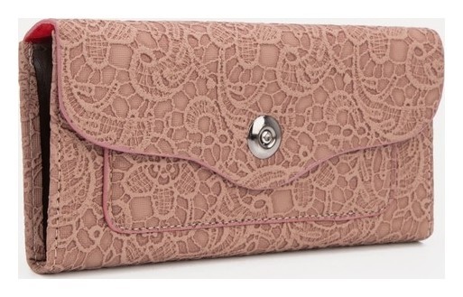 

Кошелёк, 2 отдела на магните, цвет розовый