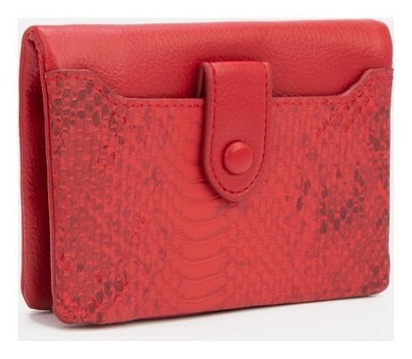 

Кошелёк, отдел на магните, цвет красный