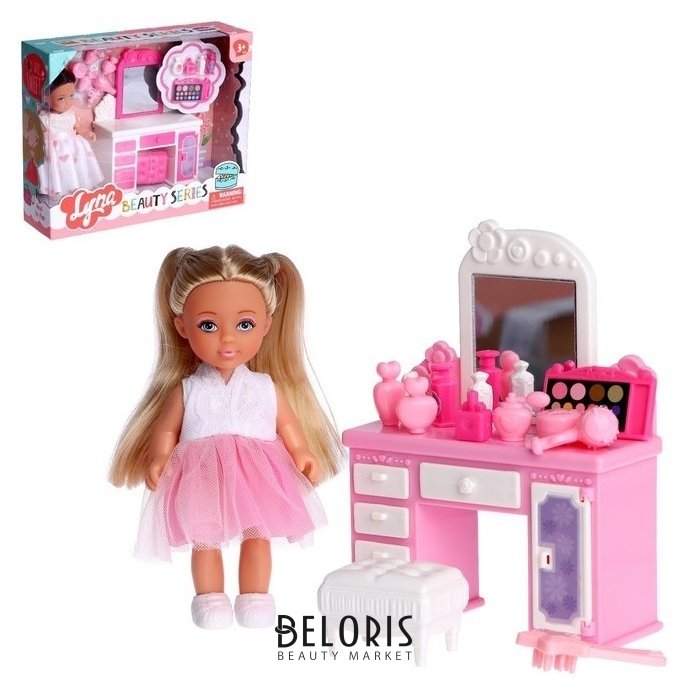 Кукла малышка парикмахер Lyna с набором мебели и аксессуарами NNB