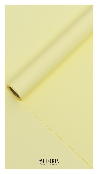 Плёнка матовая 0,5 X 10 м 65 мкм, пастельная серия, желтый NNB