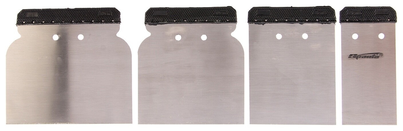 Набор шпателей японских стальных, 50-80-100-120 мм, 4 шт  Sparta