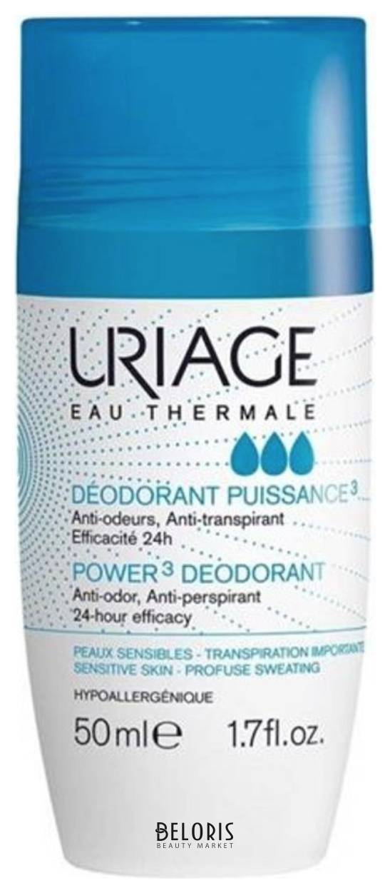 Дезодорант тройного действия ролик Uriage  Soins & Hygiene
