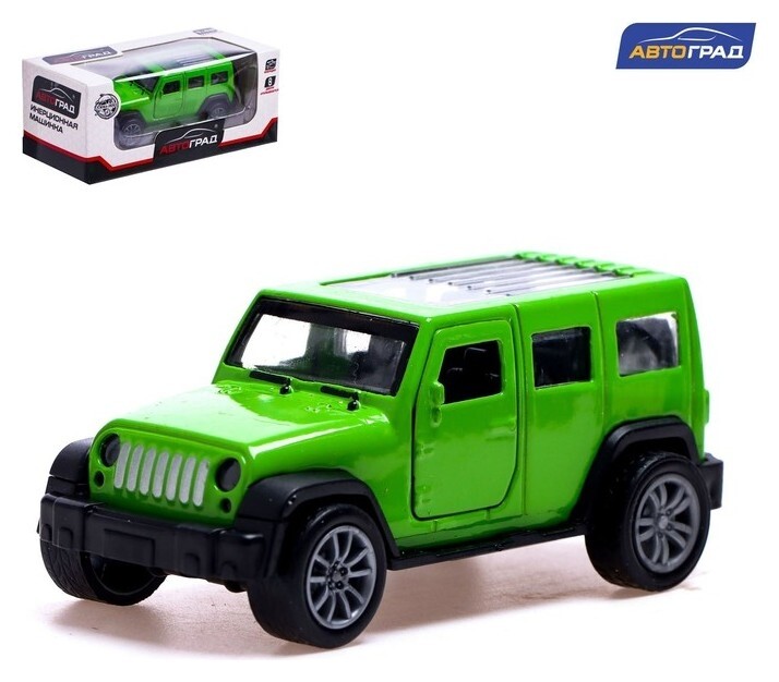 Машина металлическая «Крузер», 1:48, инерция, открываются двери, цвет зелёный  Автоград