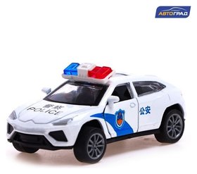 Машина металлическая «Полиция», 1:48, инерция, открываются двери Автоград