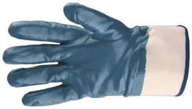 Перчатки трикотажные с обливом из бутадиен-нитрильного каучука, крага, L Сибртех