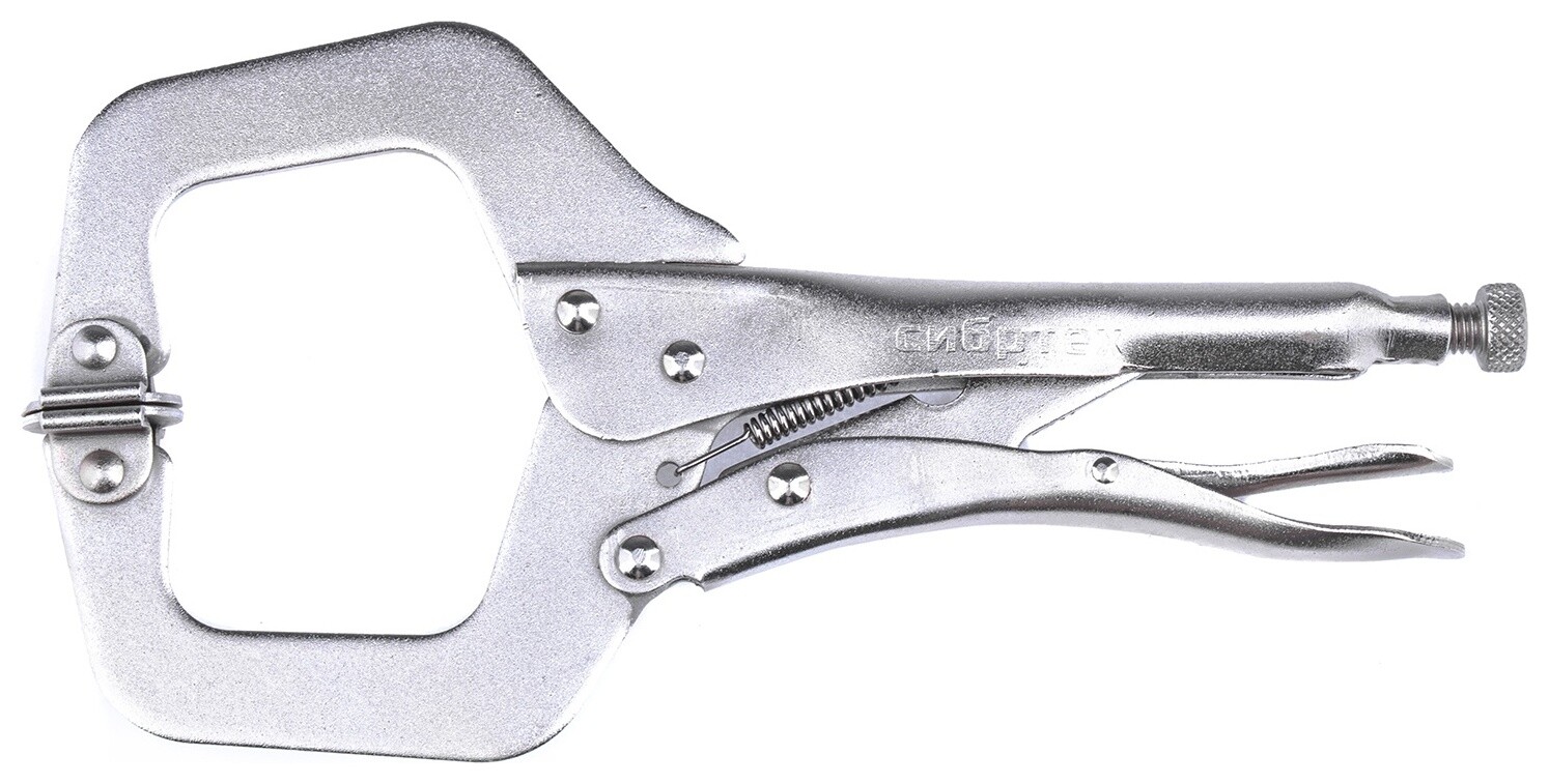 Зажим ручной, увеличенный захват, подвижные губки, 270 мм  Сибртех