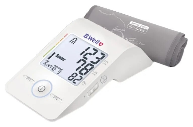 Тонометр MED-55 универсальная манжета 22-42 см, 3check, питание Usb 2х60  B.Well