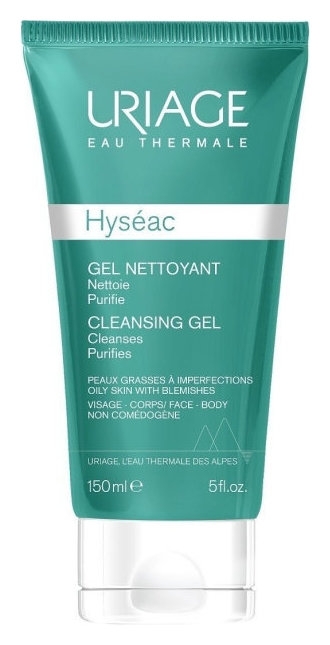 Очищающий гель для жирной и комбинированной кожи лица с термальной водой и пироктон оламином Hyseac Cleansing Gel
