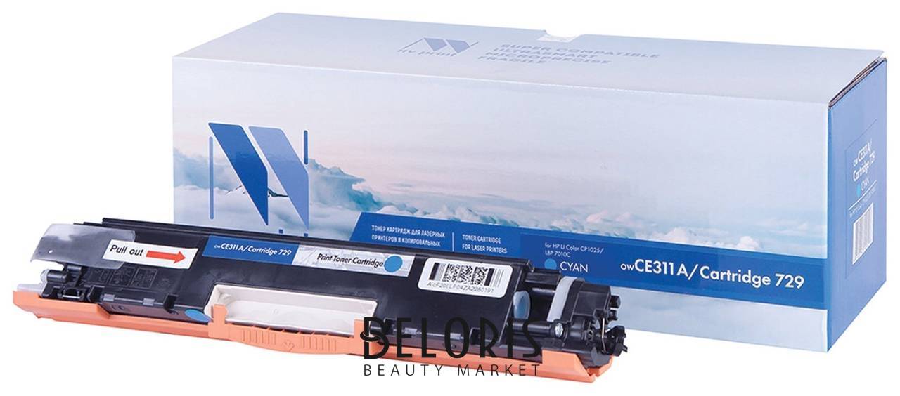 Картридж лазерный NV Print (Nv-ce311a/729c) для HP M175nw/cp1025nw/canon Lbp7010c, голубой, ресурс 1000 страниц Nv print