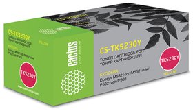 Картридж лазерный Cactus (Cs-tk5230y) для Kyocera M5521cdn/m5521cdw/p5021cdn, желтый, ресурс 2600 страниц Cactus