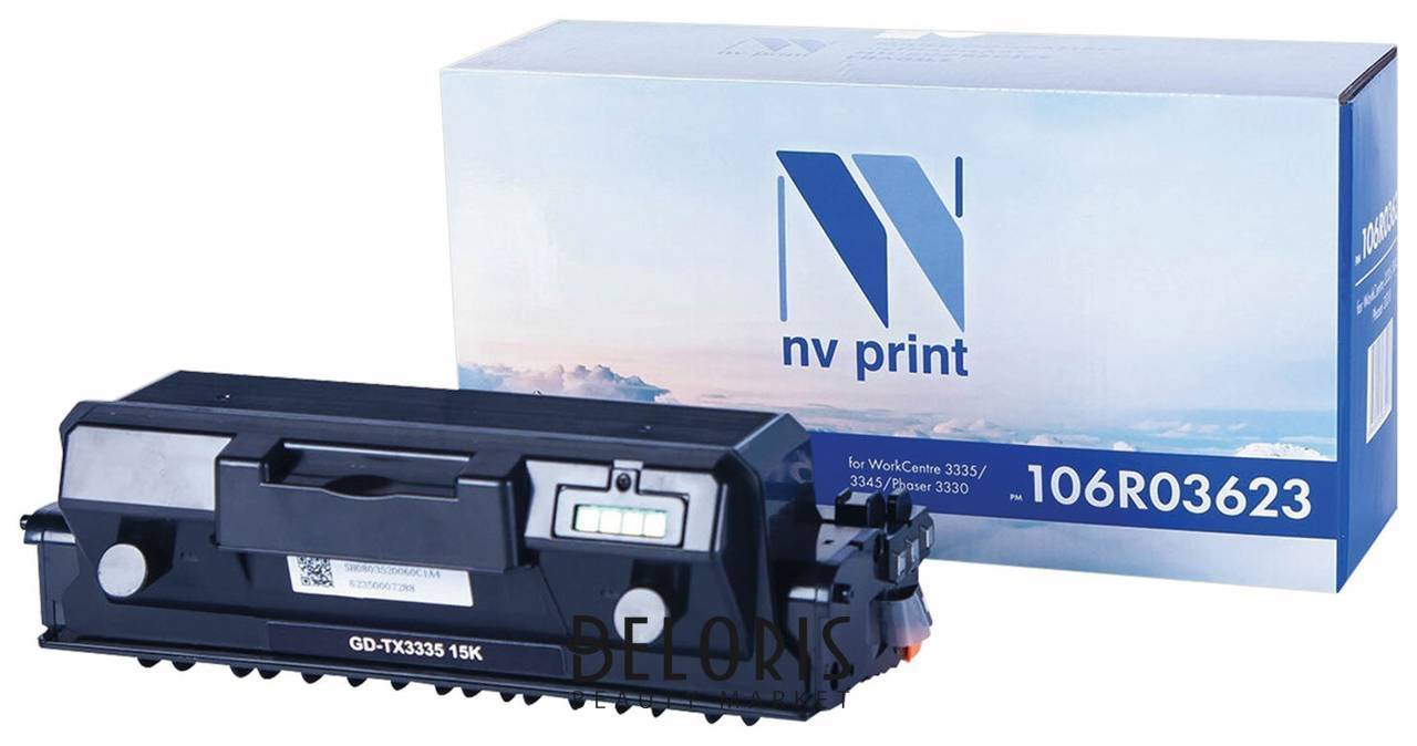 Тонер-картридж лазерный NV Print (Nv-106r03623) для Xerox WC 3335/3345/p3330, ресурс 15000 страниц Nv print