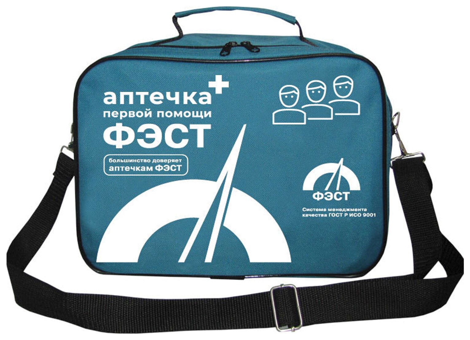 Аптечка первой помощи работникам офисная фэст, текстильный футляр НА ремне, приказ №1331н, 2322  Фэст