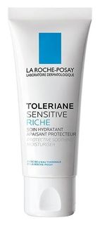 Увлажняющий насыщенный крем для чувствительной кожи лица с питательной текстурой Toleriane Sensitive Riche La Roche Posay