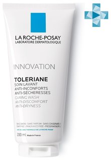 Очищающий гель-уход для умывания для чувствительной кожи лица Toleriane La Roche Posay