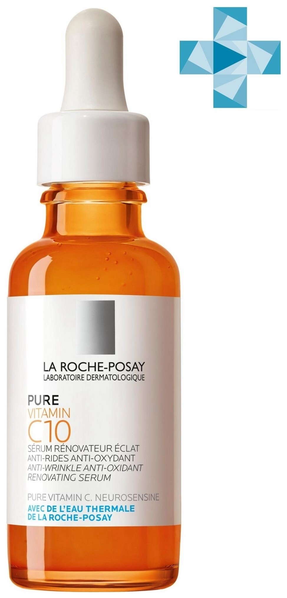 Антивозрастная антиоксидантная сыворотка для обновления кожи лица Vitamin C10 La Roche Posay Vitamin C10
