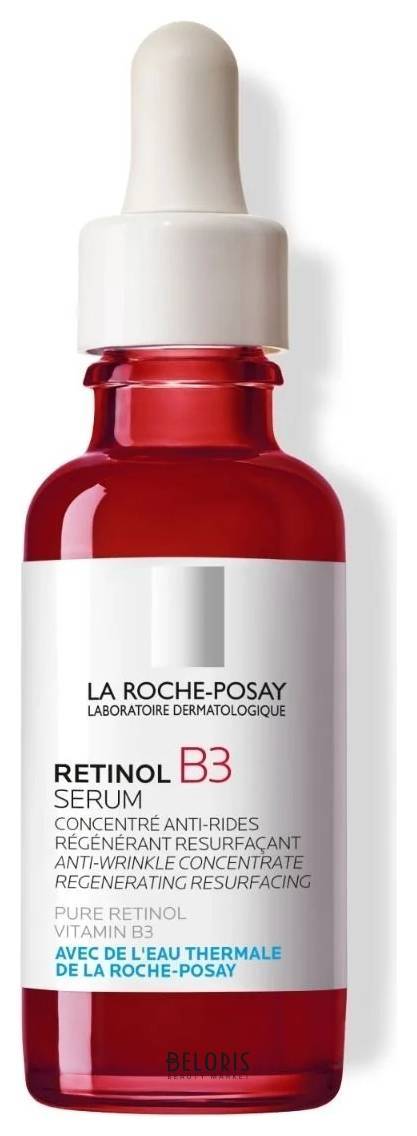Интенсивная сыворотка против глубоких морщин для выравнивания цвета лица Retinol B3 Serum La Roche Posay Retinol