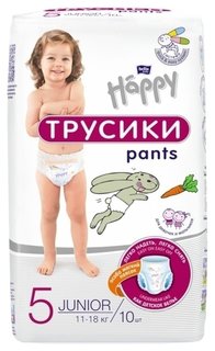 Подгузники-трусики гигиенические для детей универсальные Baby Happy размер Junior Bella