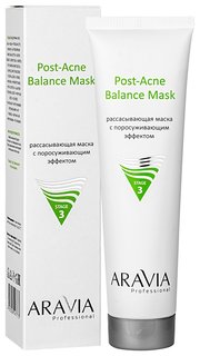 Рассасывающая маска для лица с поросуживающим эффектом Post-Acne Balance Aravia Professional