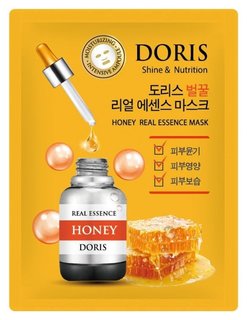 Тканевая маска для лица с медом Honey Real Essence Doris