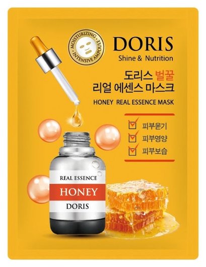 Тканевая маска для лица с медом Honey Real Essence отзывы