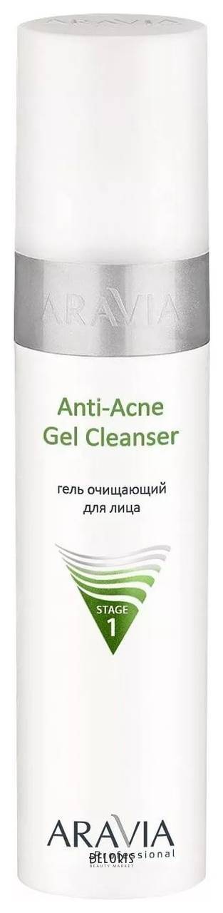 Гель очищающий для жирной и проблемной кожи лица Anti-Acne Gel Cleanser Aravia Professional