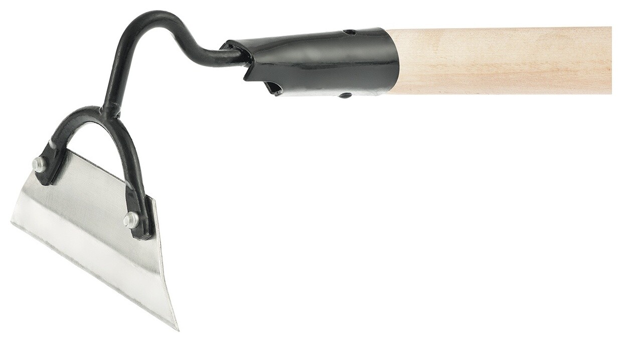 Мотыга, нержавеющая сталь, 150 х 50 х 1300 мм, деревянный черенок  Сибртех