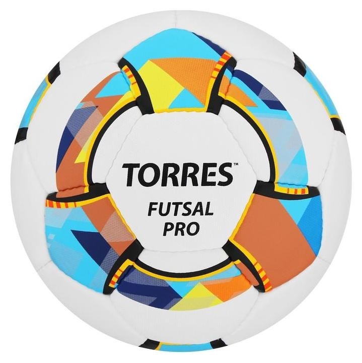 

Мяч футзальный Torres Futsal Pro, размер 4, 32 панели, Micro, 4 подслоя, ручная сшивка, цвет белый