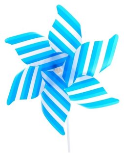 Ветерок «Полосатик», цвет синий 